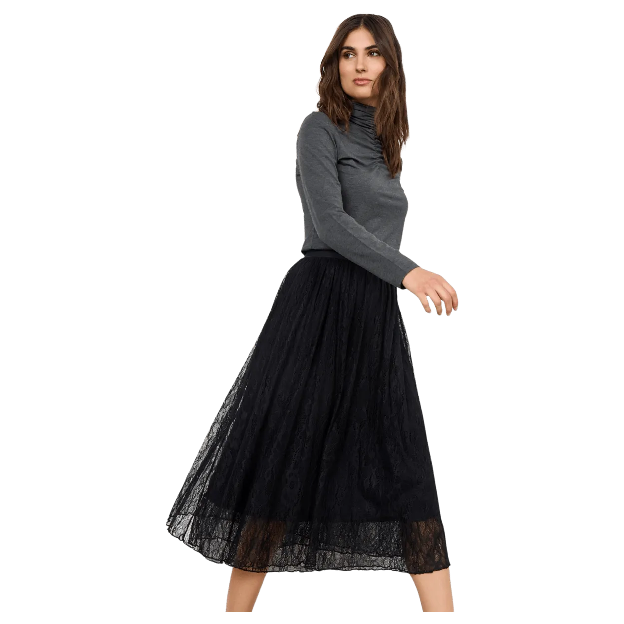 Soya Concept Velida Lace Midi Skirt