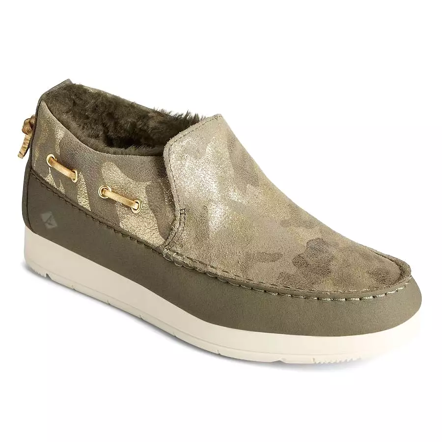 Sperry Women's Moc-Sider Metallic Camo - Olive