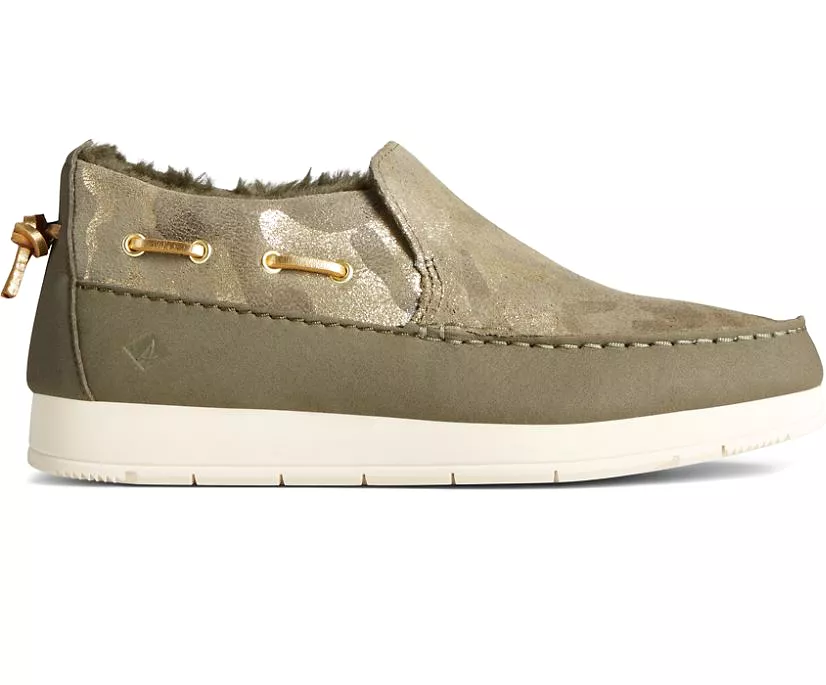 Sperry Women's Moc-Sider Metallic Camo - Olive