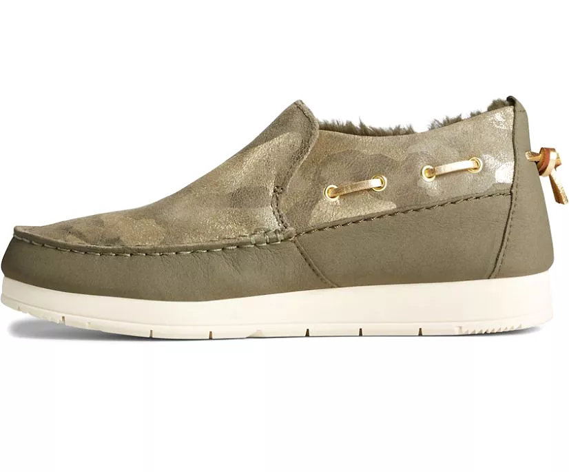 Sperry Women's Moc-Sider Metallic Camo - Olive