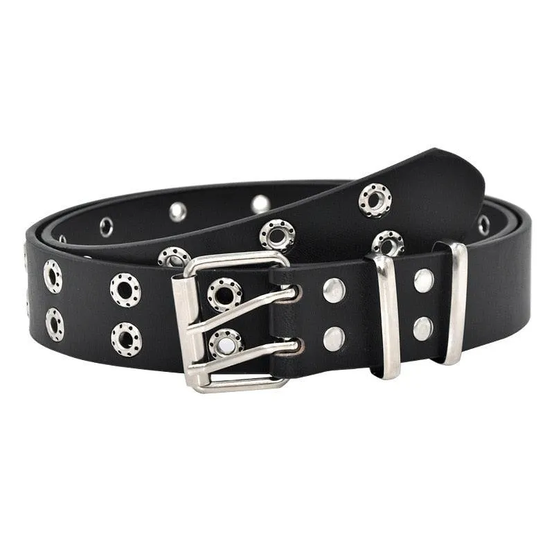 Star Eye Rivet Belt Double Star Eyelet