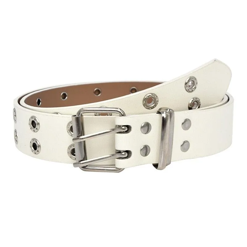 Star Eye Rivet Belt Double Star Eyelet