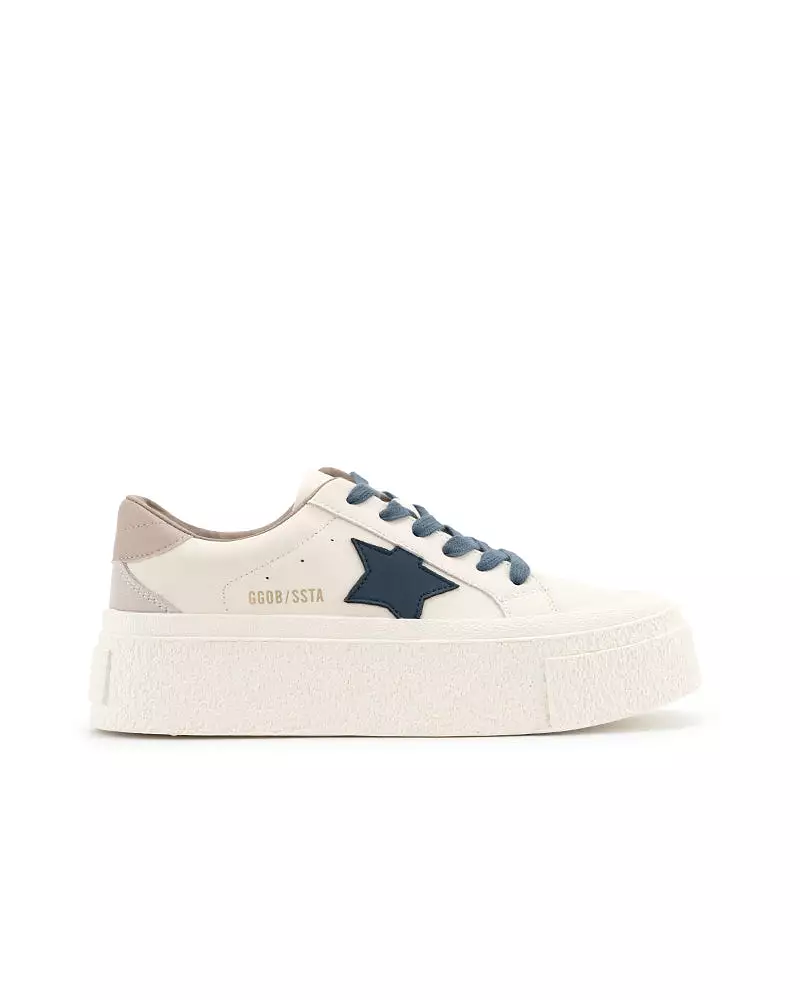 Star Pattern Lightweight Platform Sneakers