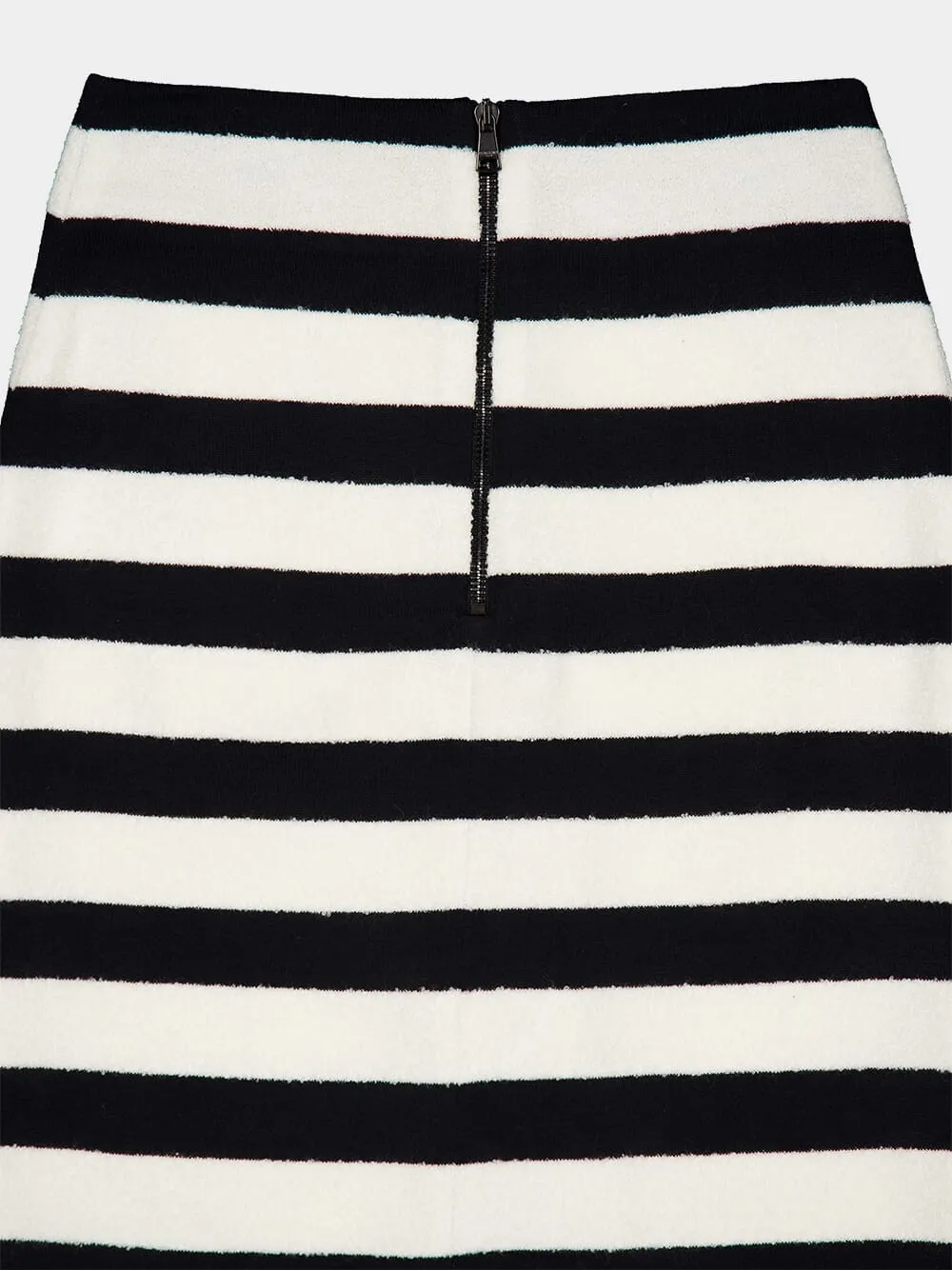 Striped Knitted Midi Skirt