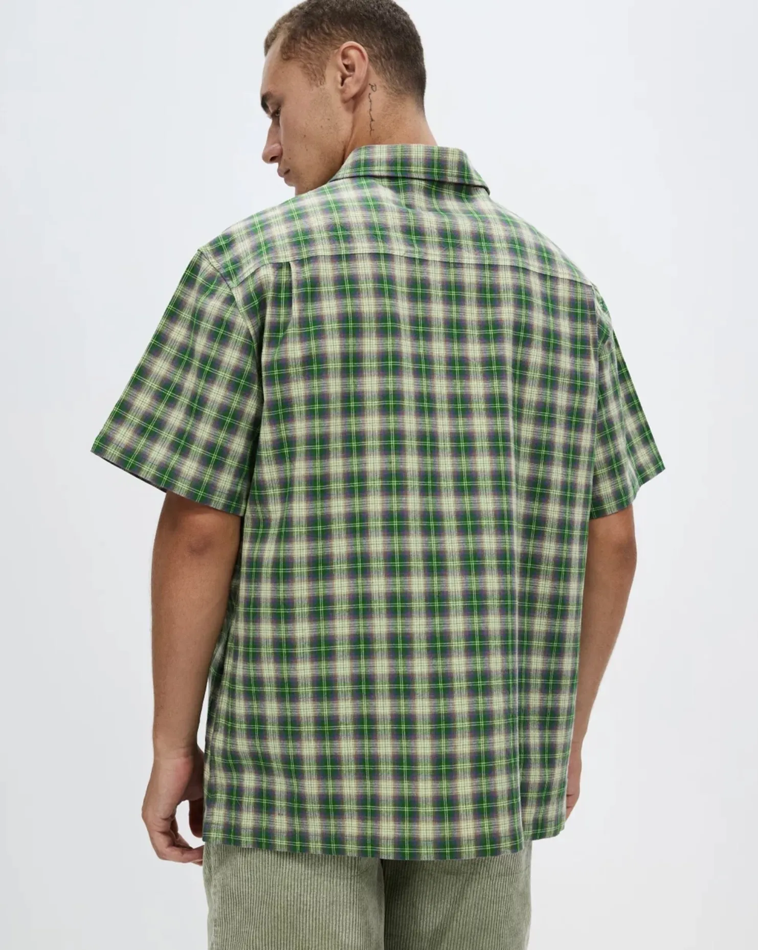 STUSSY  |Tartan Other Plaid Patterns Street Style Cotton