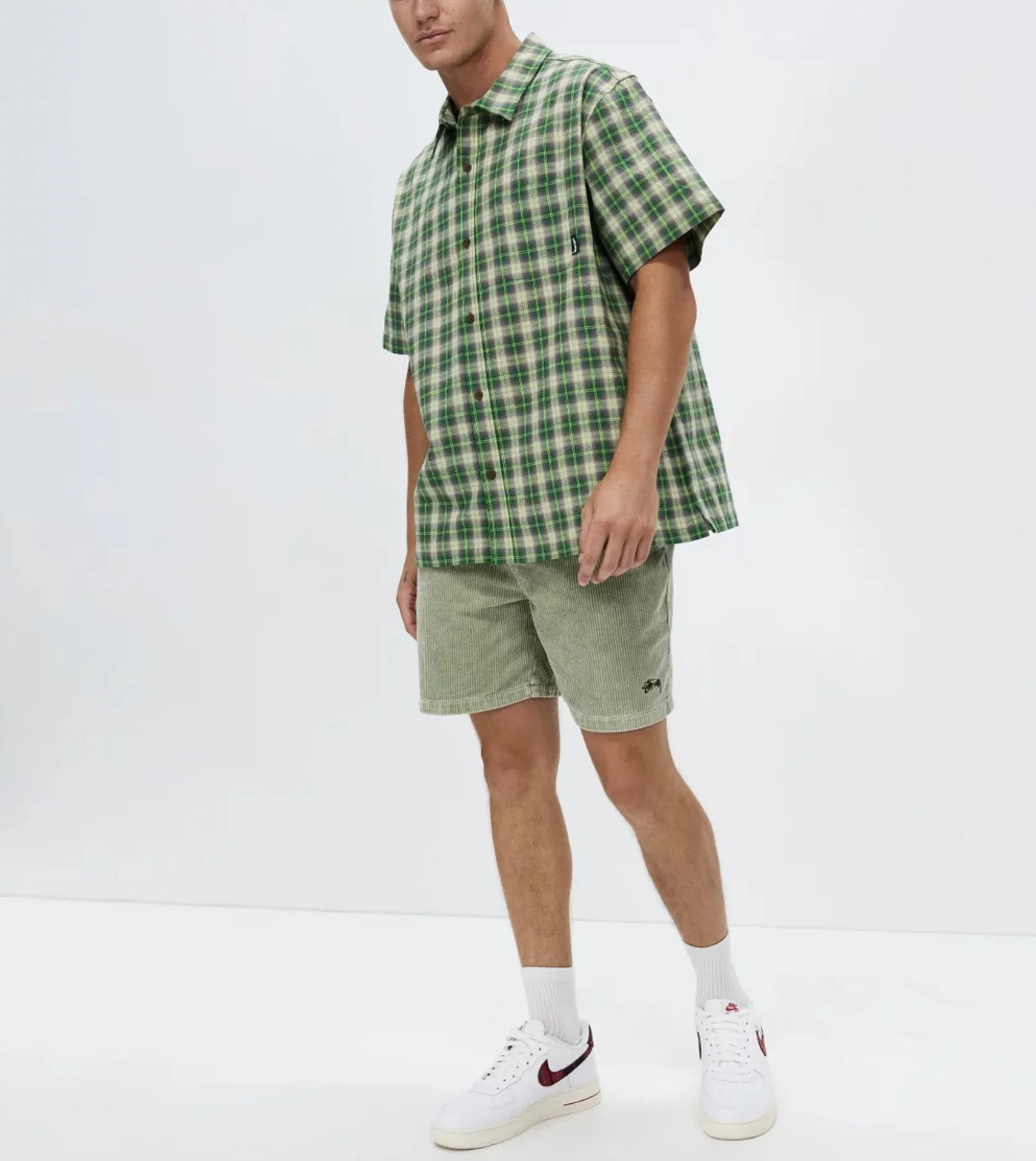 STUSSY  |Tartan Other Plaid Patterns Street Style Cotton