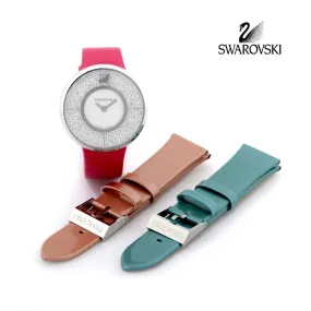 Swarovski Crystal Watch CRYSTALLINE SET With 2 Replaceable Belts #5096698