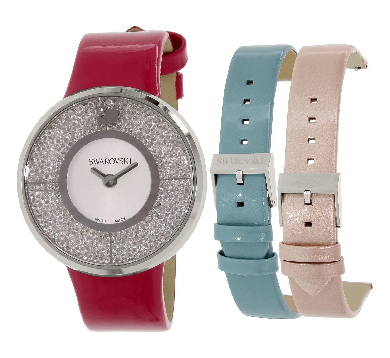 Swarovski Crystal Watch CRYSTALLINE SET With 2 Replaceable Belts #5096698