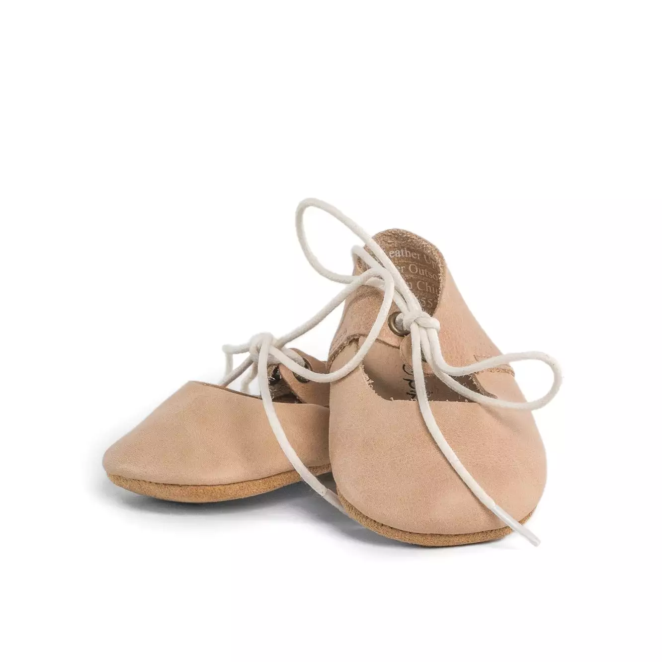 Tan - Lace-Up Mary Jane - Soft Sole