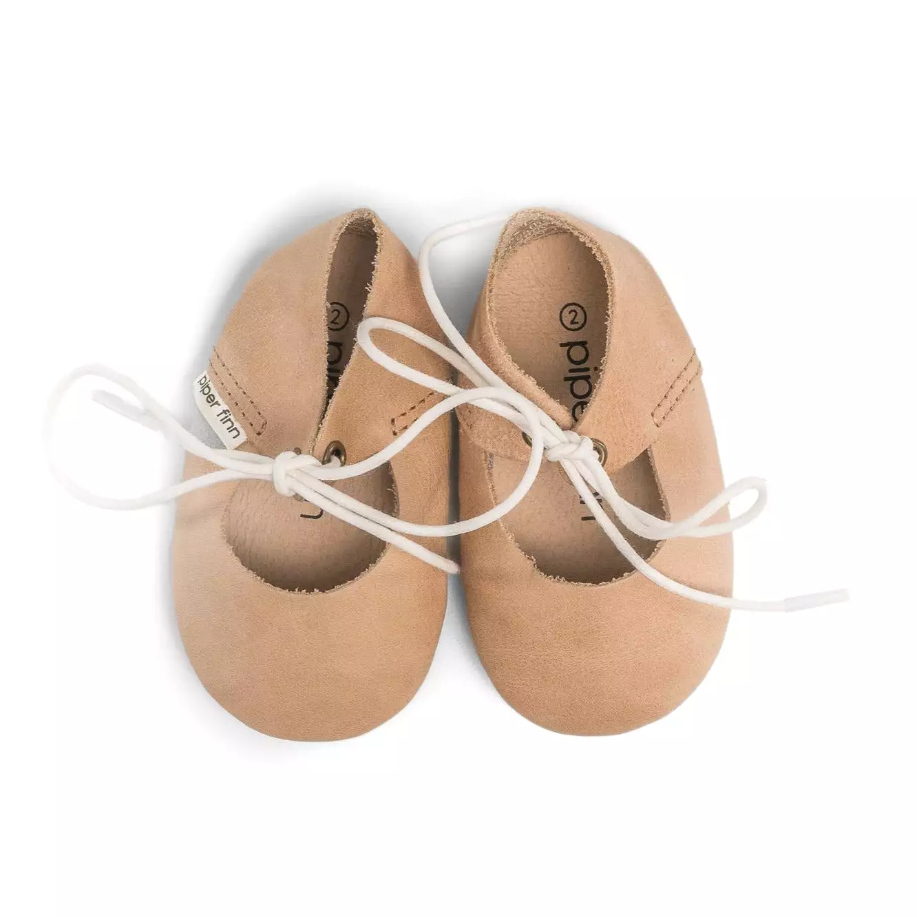 Tan - Lace-Up Mary Jane - Soft Sole