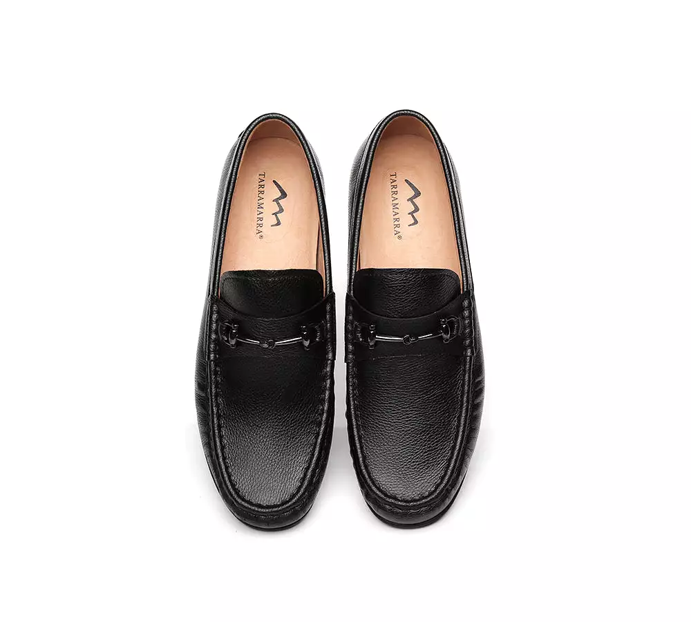 TARRAMARRA Leather Black Loafers Men Colin