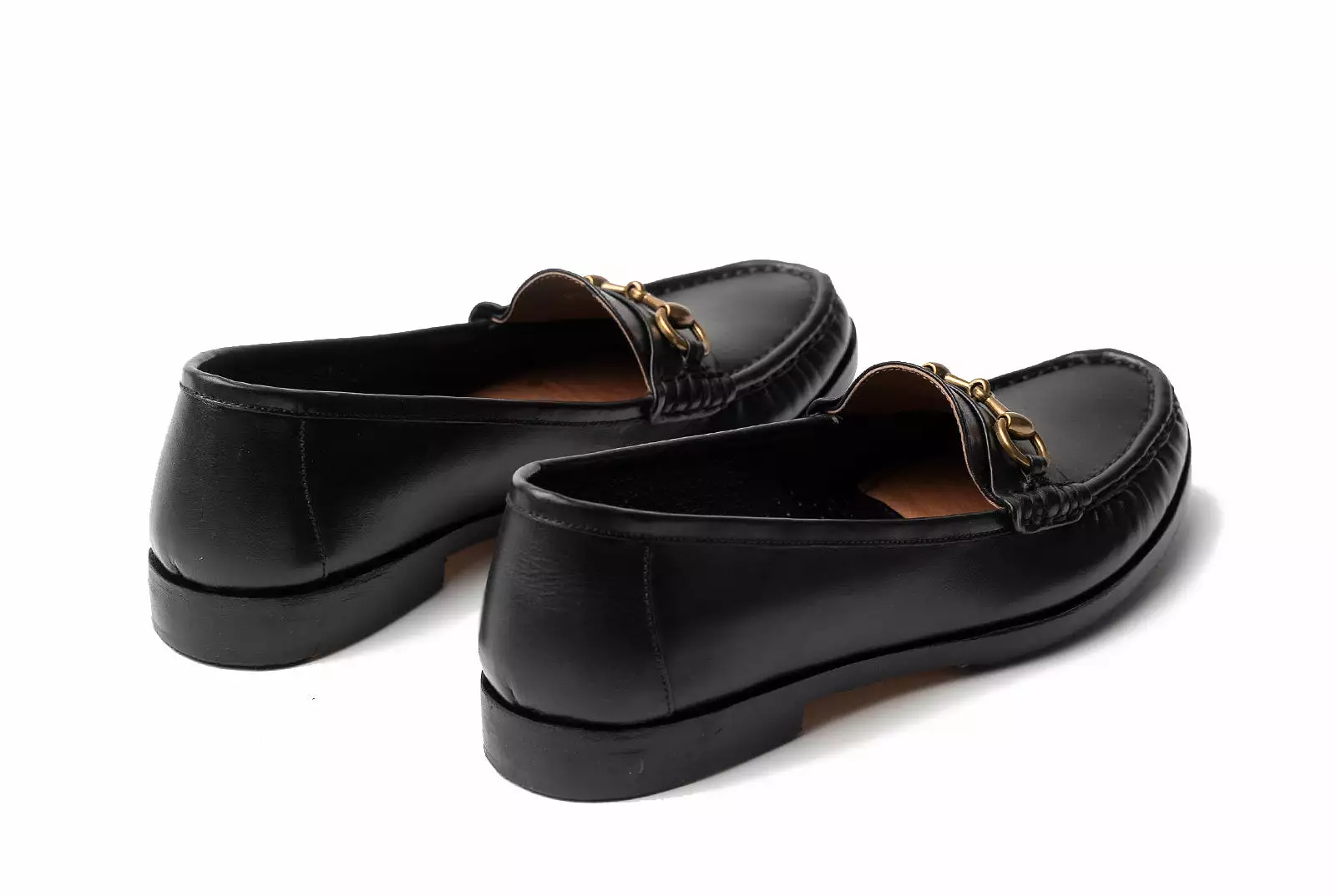 The Bonnie Horsebit Loafers - Black Noir