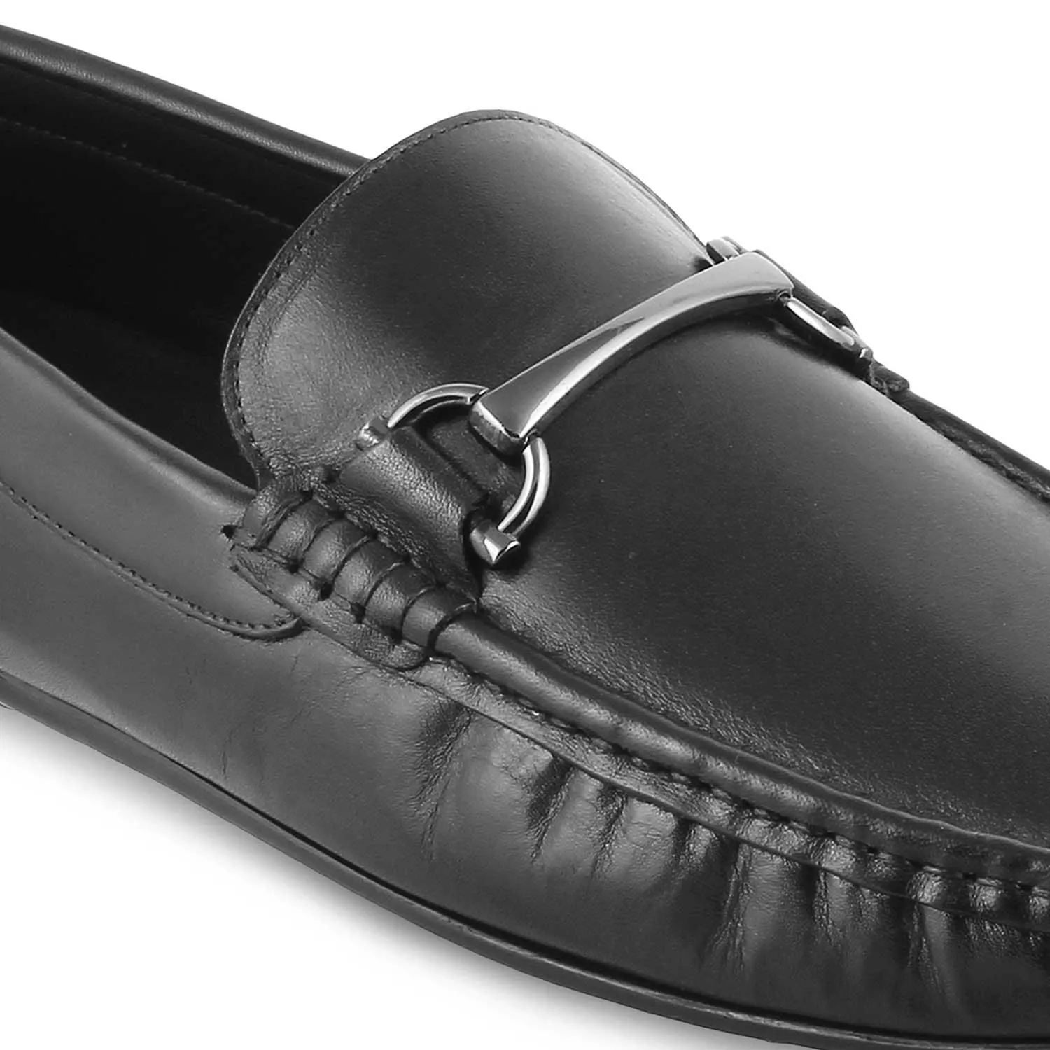 The Cecomf Black Men's Leather Driving Loafers Tresmode