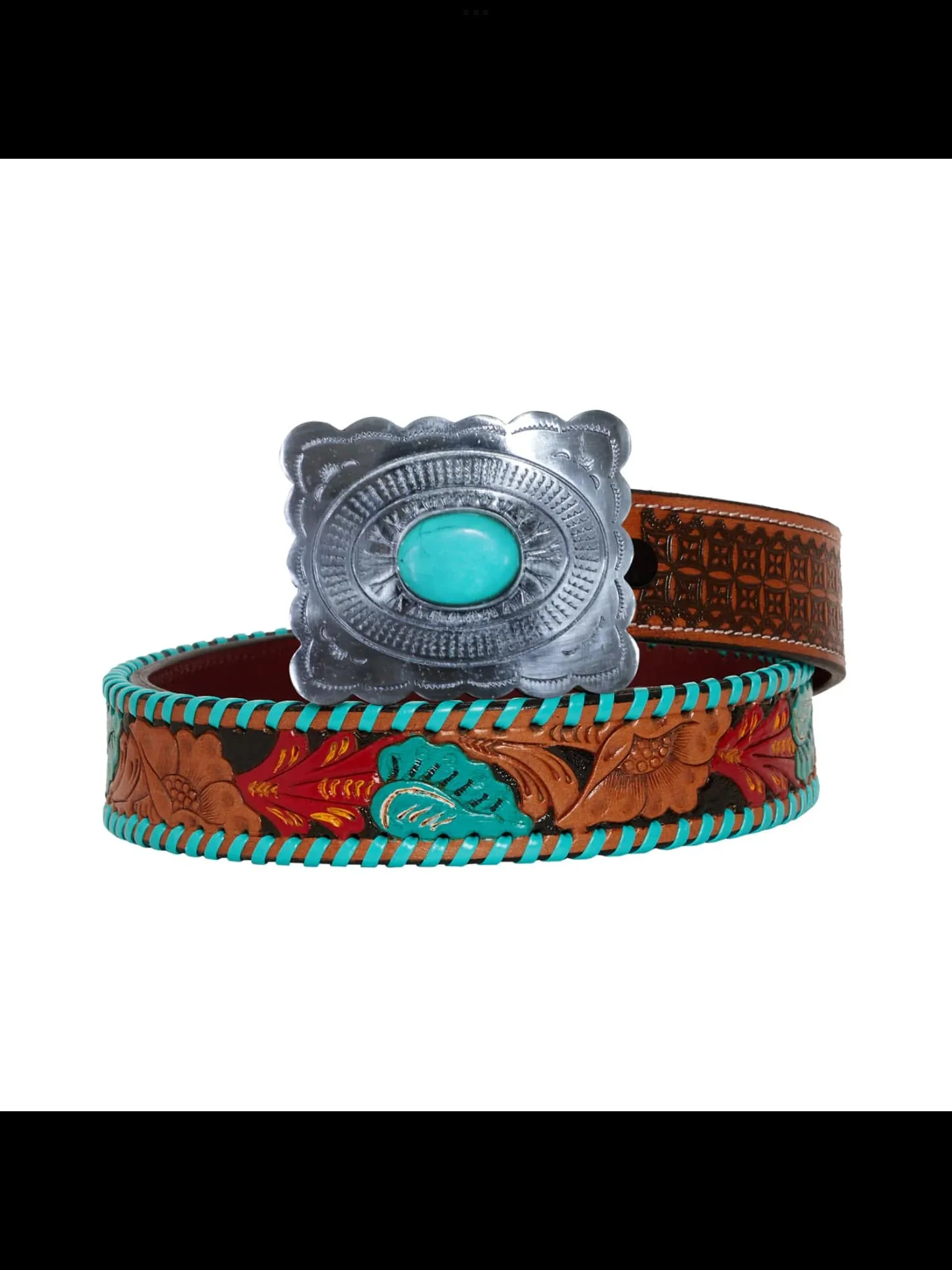 The Freestone Tooled Leather Belt