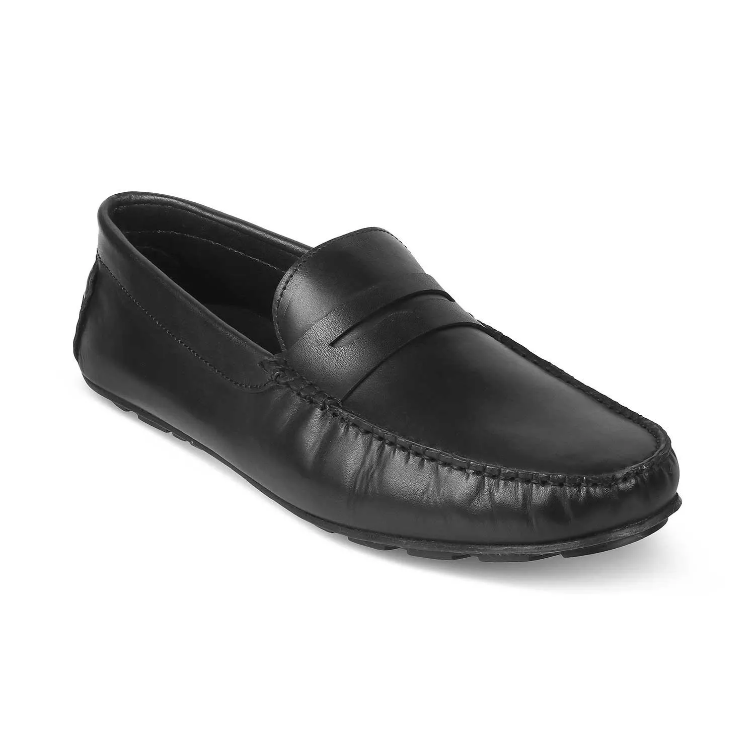 The Sloafer Black Men's Leather Driving loafers Tresmode