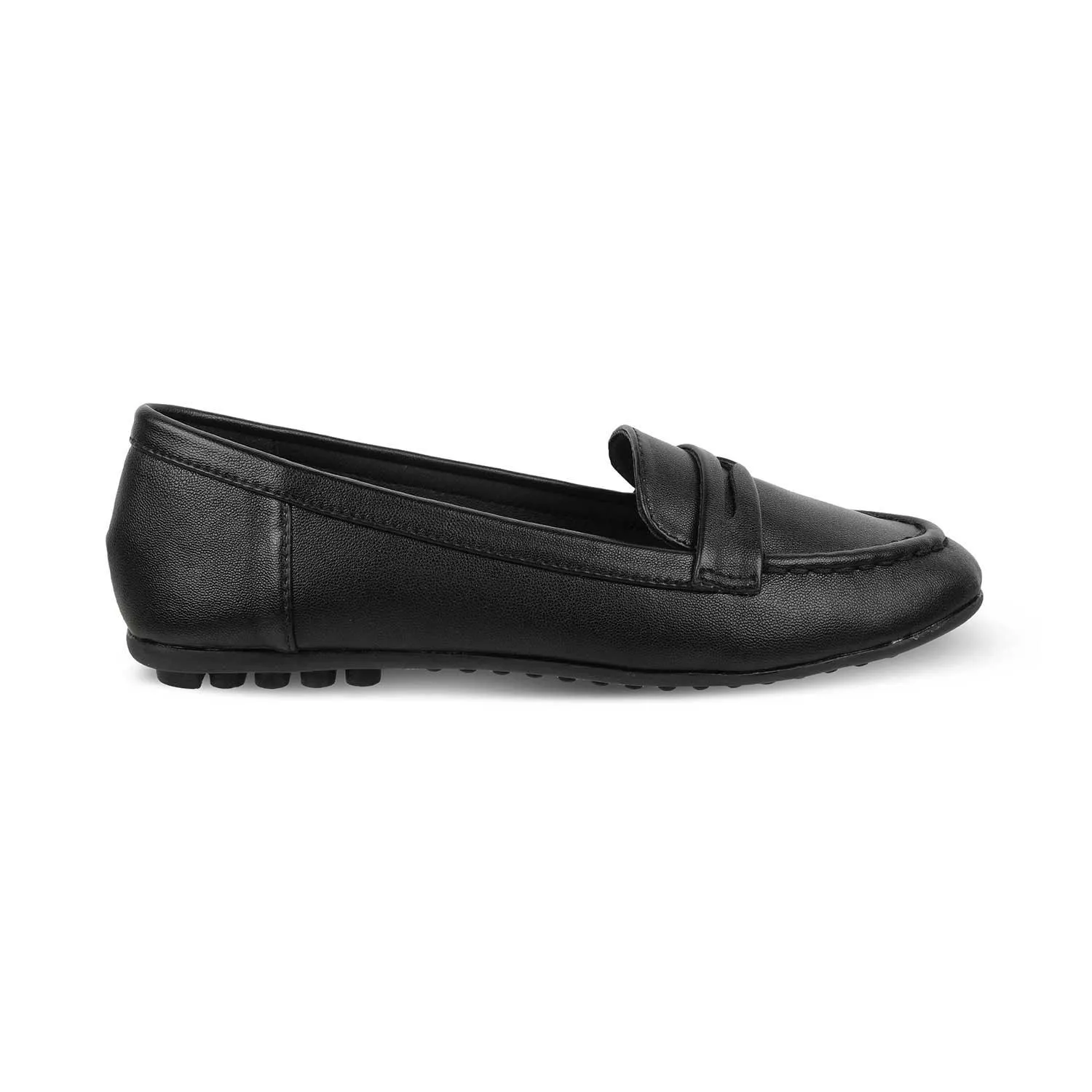 The Snap Black Women's Casual Loafers Tresmode