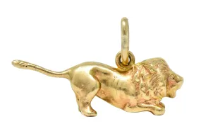 Tiffany & Co. Retro 14 Karat Gold Lion Charm