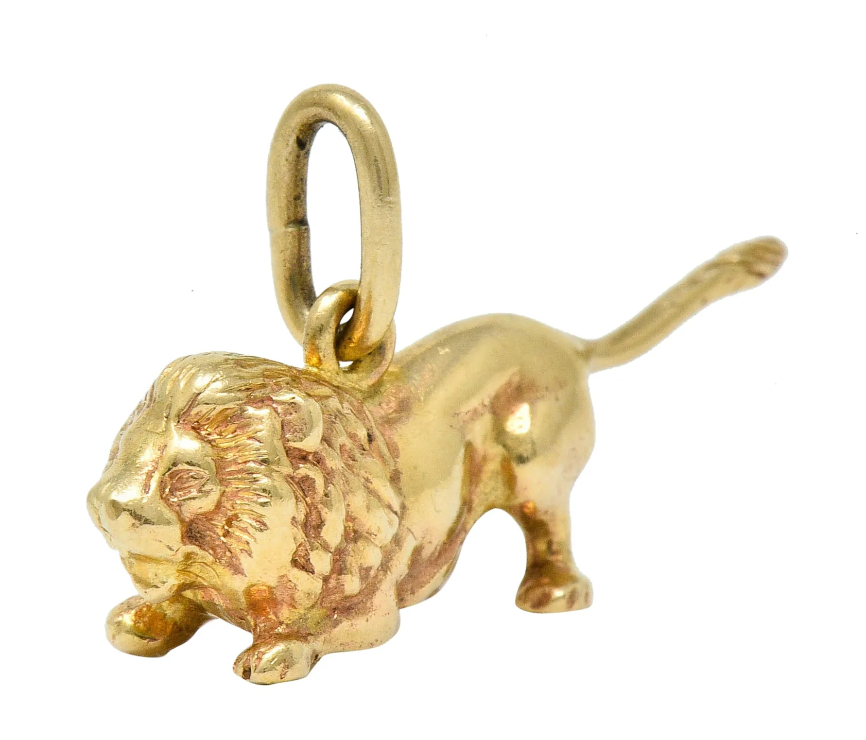 Tiffany & Co. Retro 14 Karat Gold Lion Charm