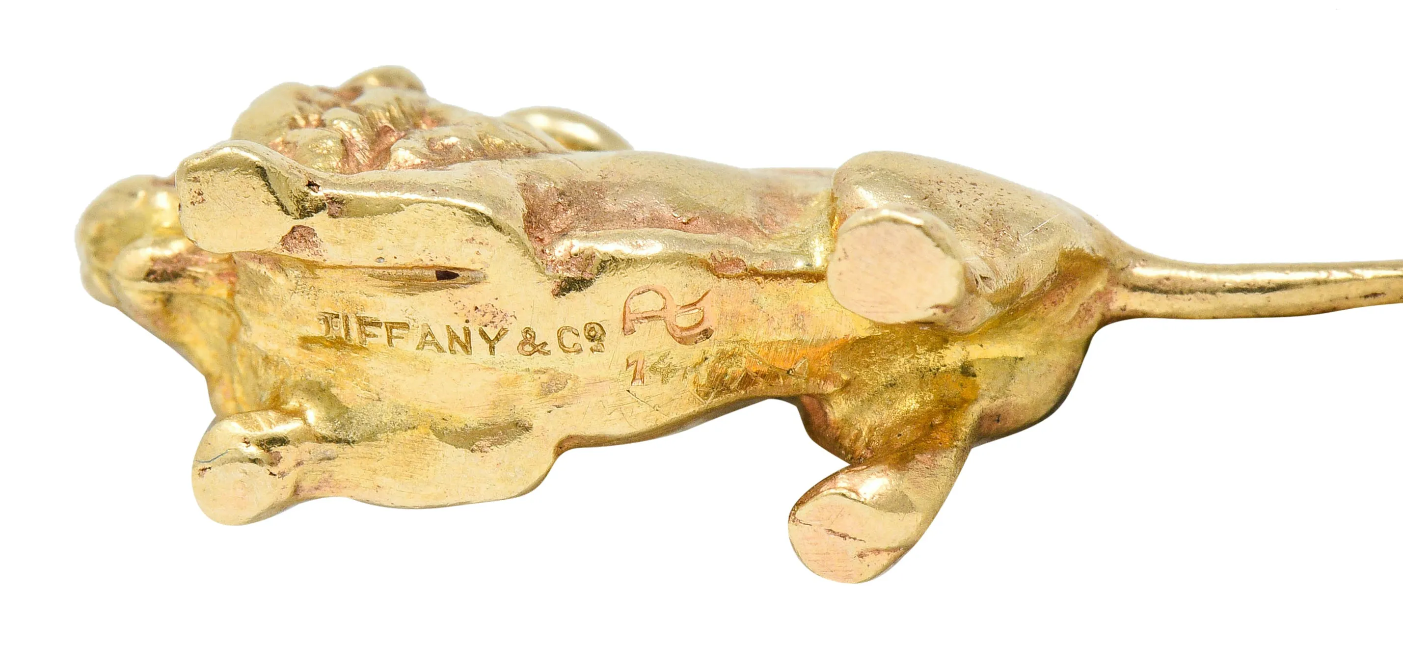 Tiffany & Co. Retro 14 Karat Gold Lion Charm