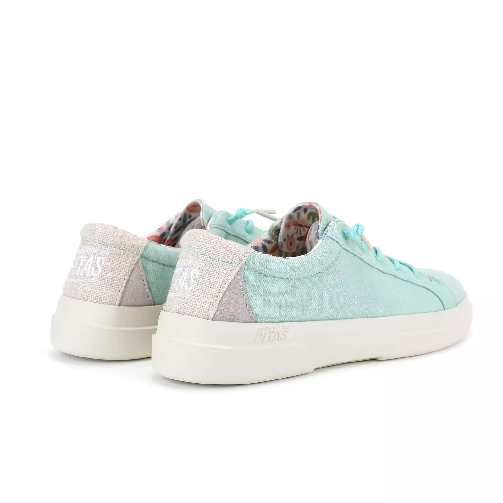 Turquoise Pic Iris Easy-On Sneakers