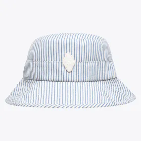 Twill Fisherman's Hat (Ivory + Palace Blue)