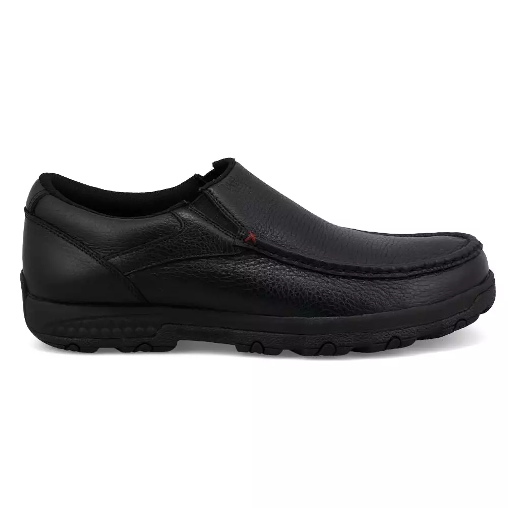 'Twisted X' Men's Cellstretch Slip On Driving Moc - Black