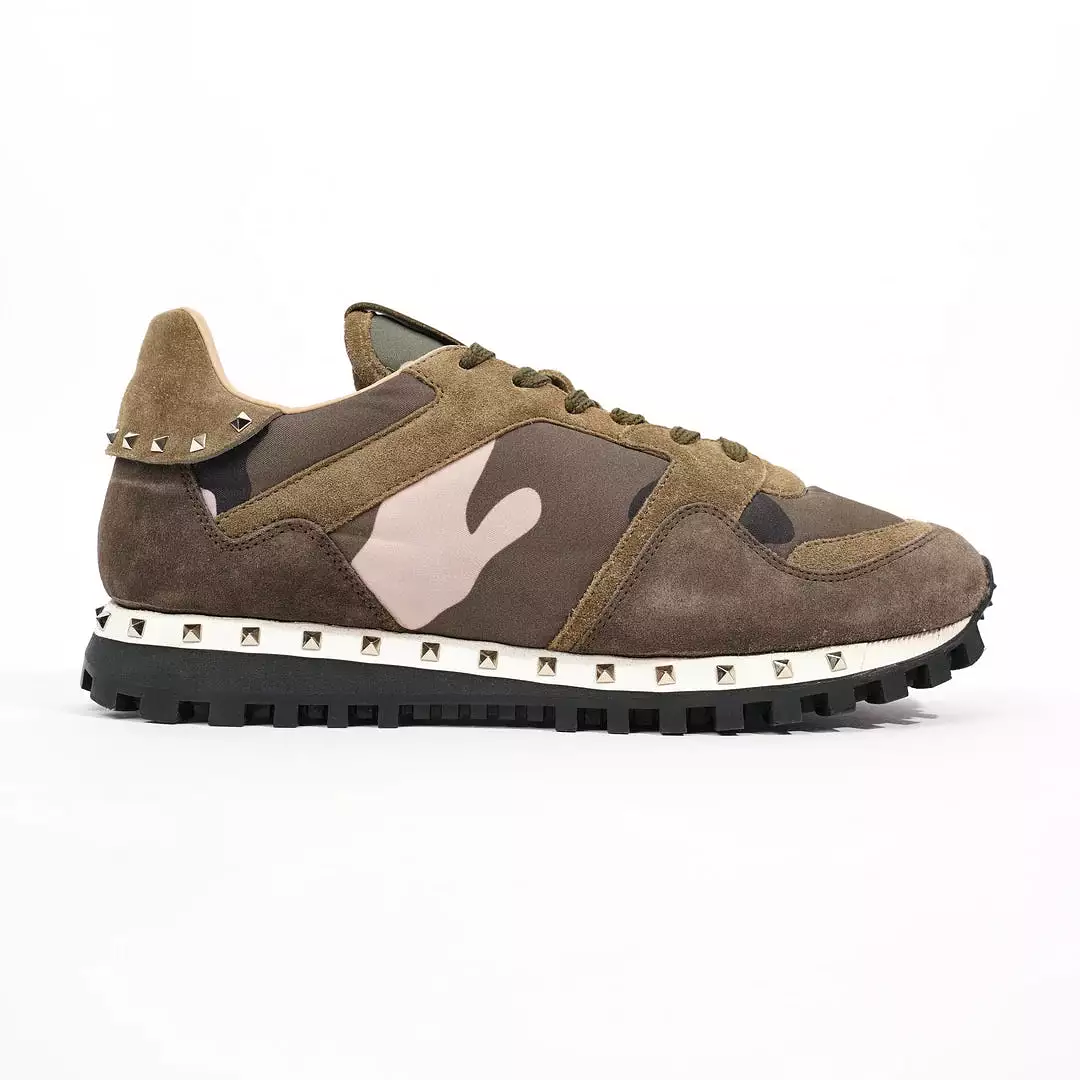 Valentino Garavani Men's Rockrunner Sneakers - CAMO/ARMY GREEN