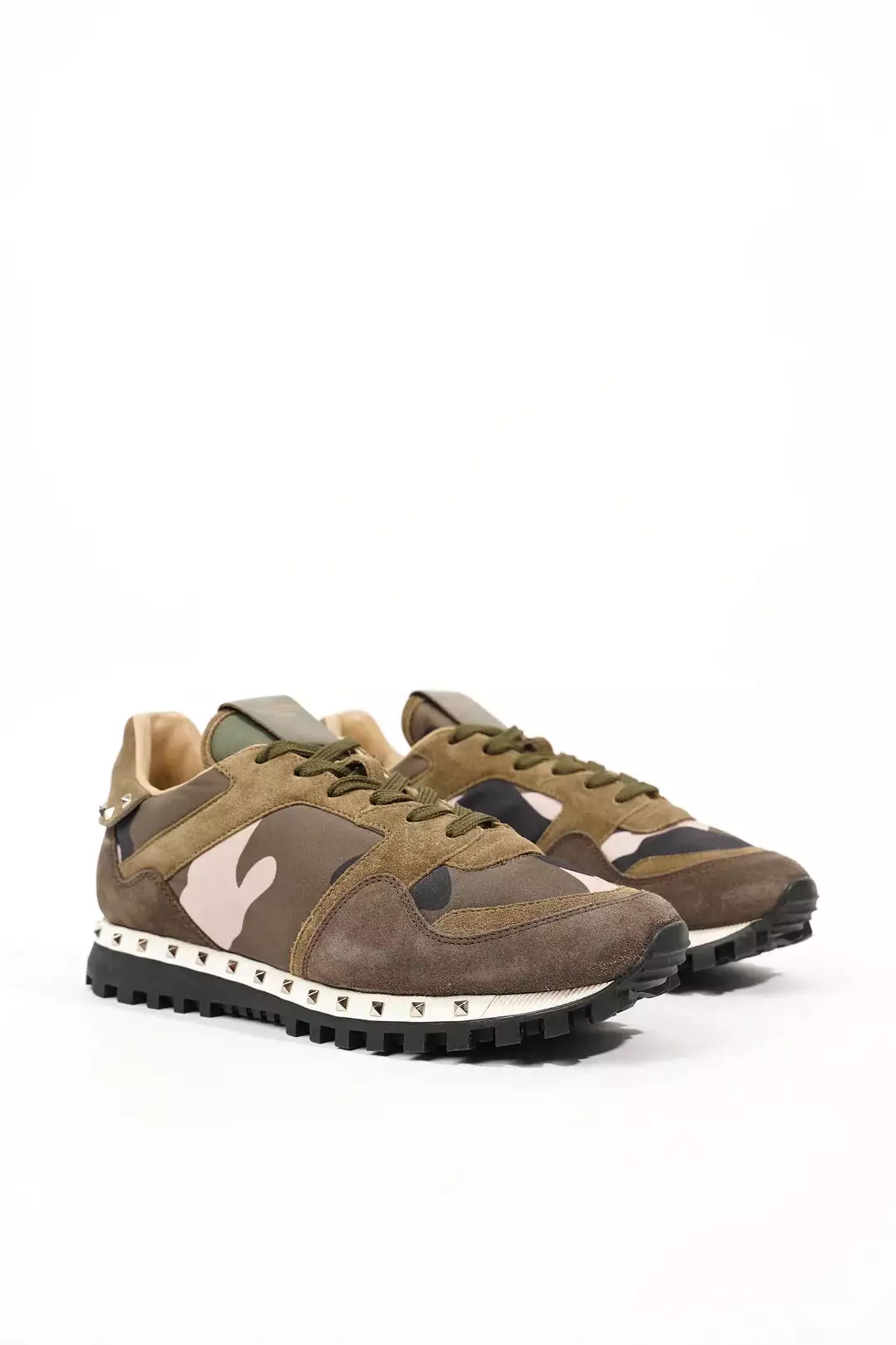 Valentino Garavani Men's Rockrunner Sneakers - CAMO/ARMY GREEN