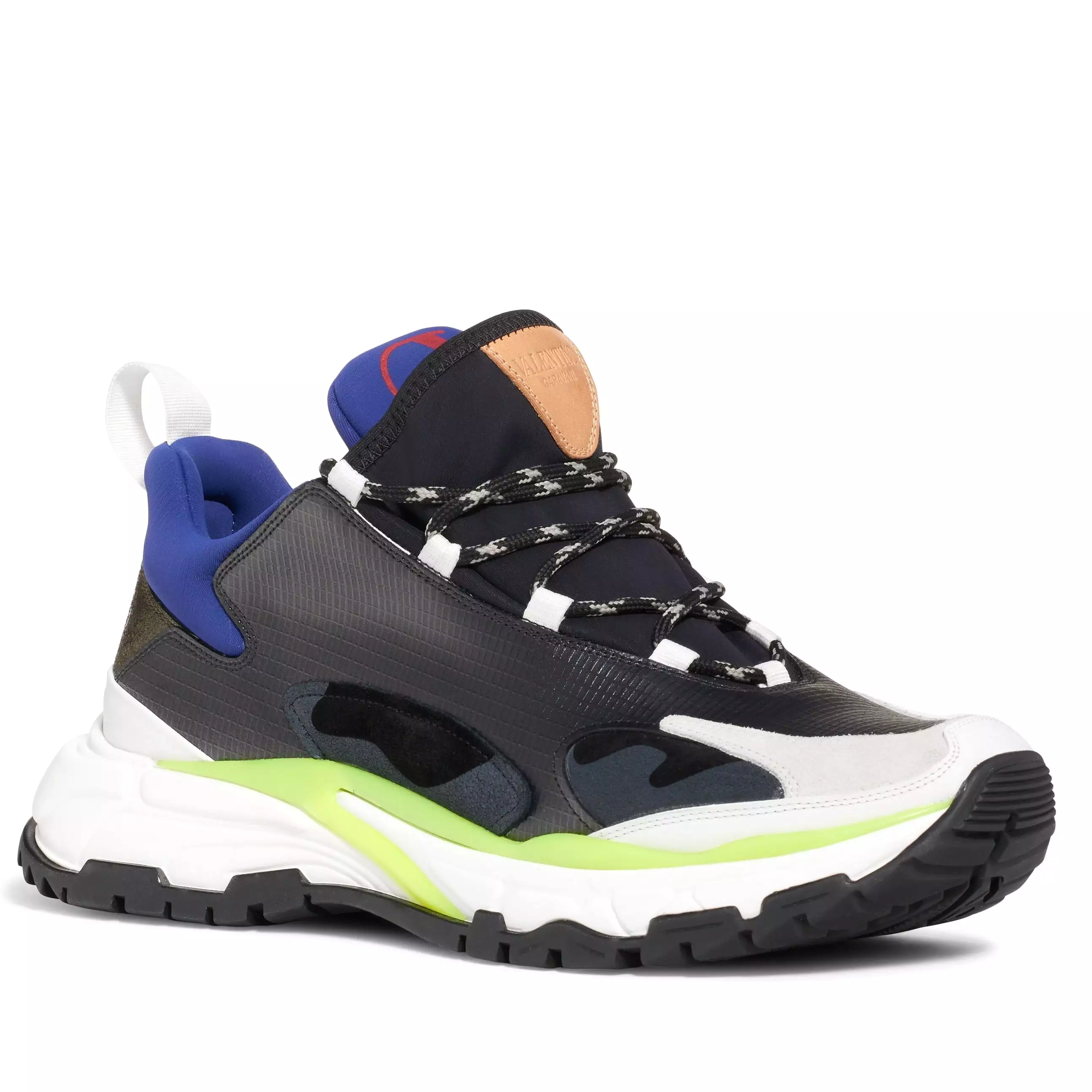 Valentino Garavani Men's Trekking Trainers - BLACK/ BLUE GREEN