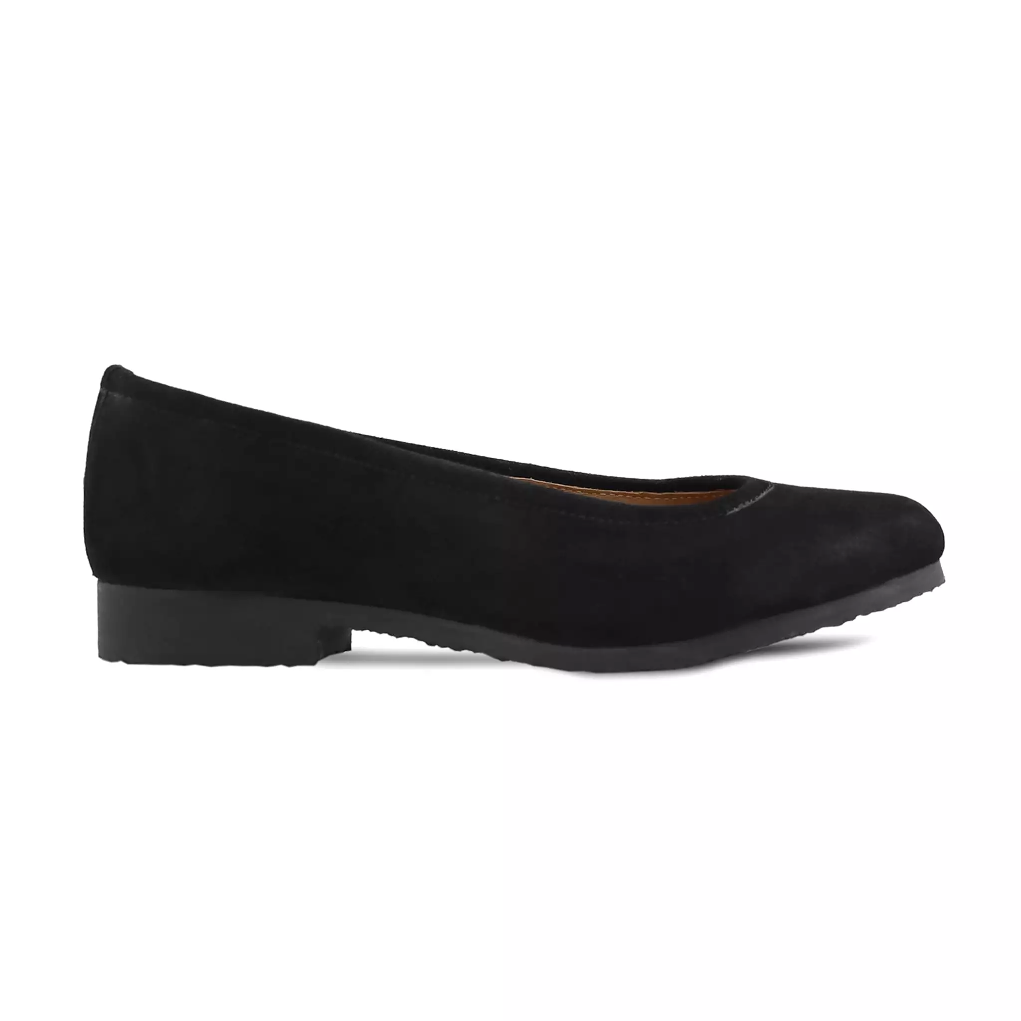 Waregem - Ladies Black Kid Suede Loafer