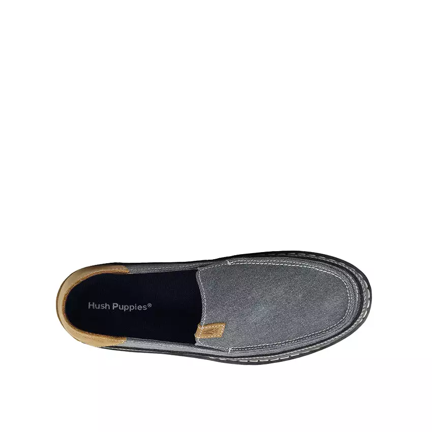 Weaver Slip On Men's Shoes - Grey Canvas Nubuck