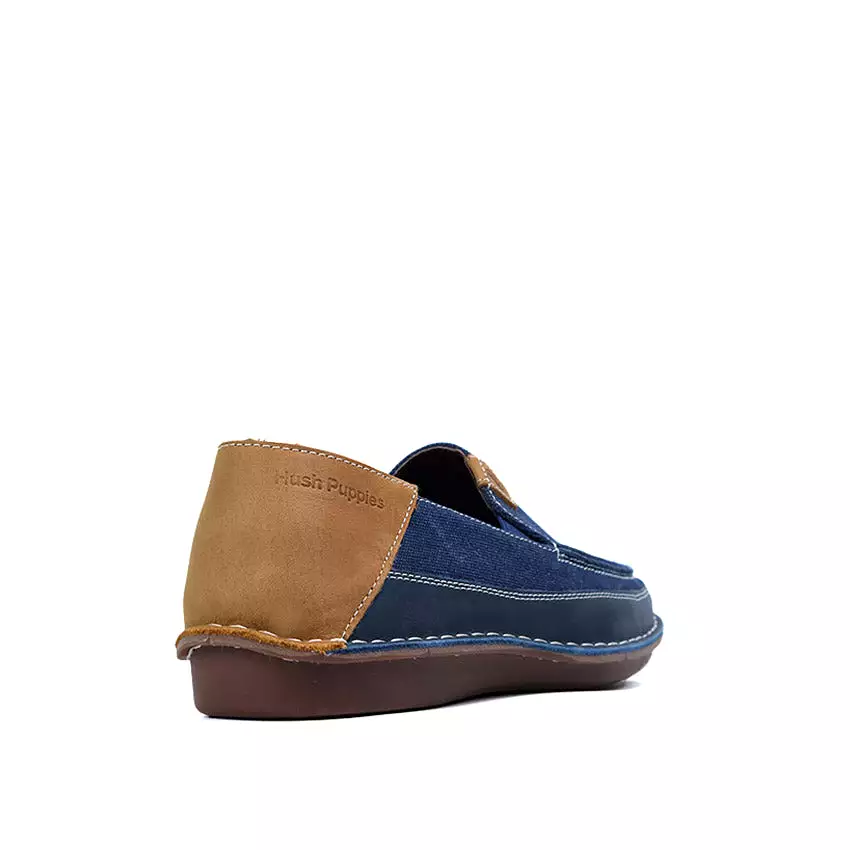 Weaver Slip On Men's Shoes - Navy Canvas Nubuck