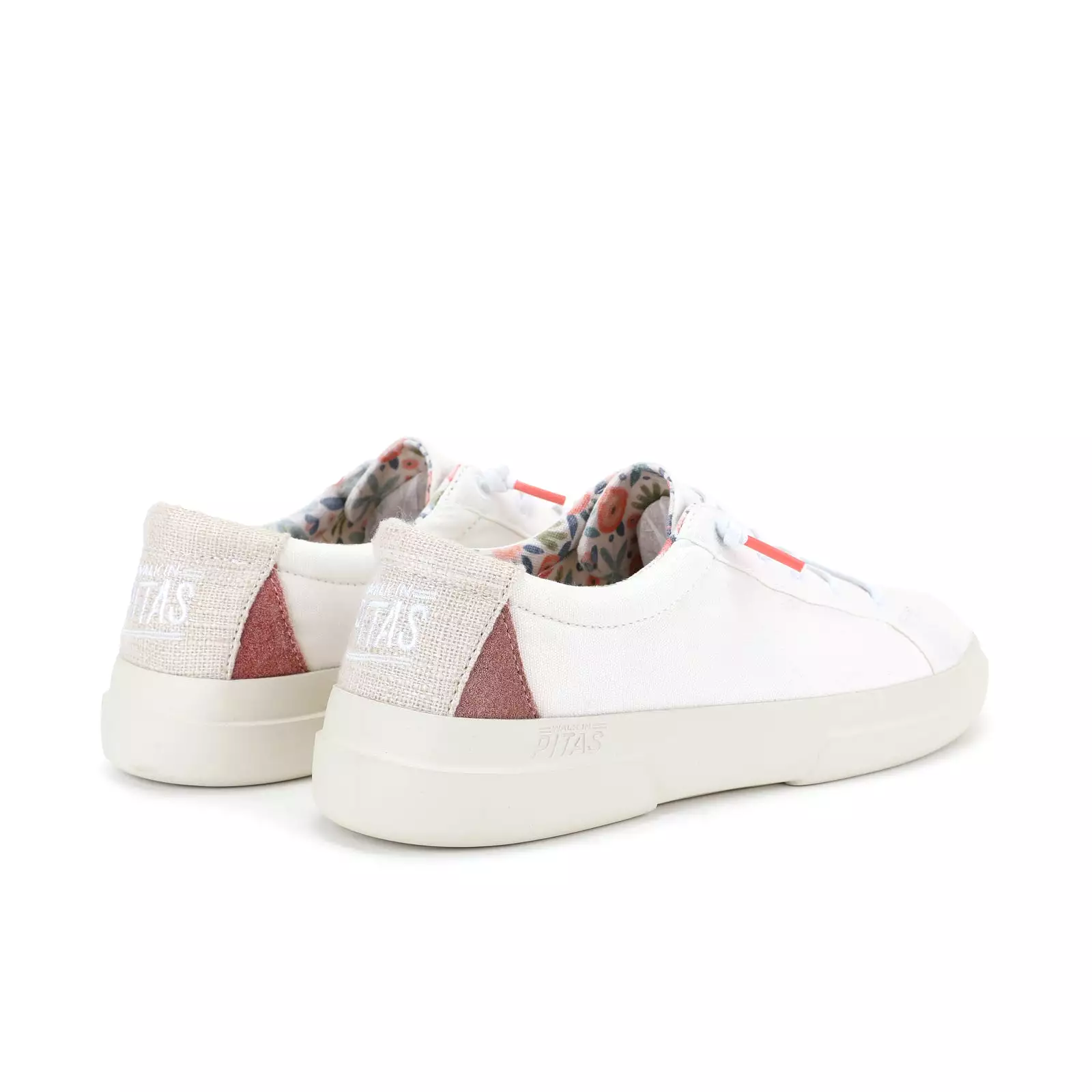 White Pic Iris Easy-On Sneakers