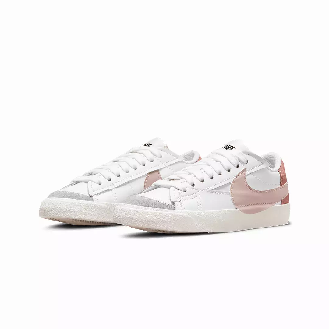 WMN'S BLAZER LOW '77 JUMBO 'WHITE/PINK OXFORD-ROSE WHISPER-WHITE'