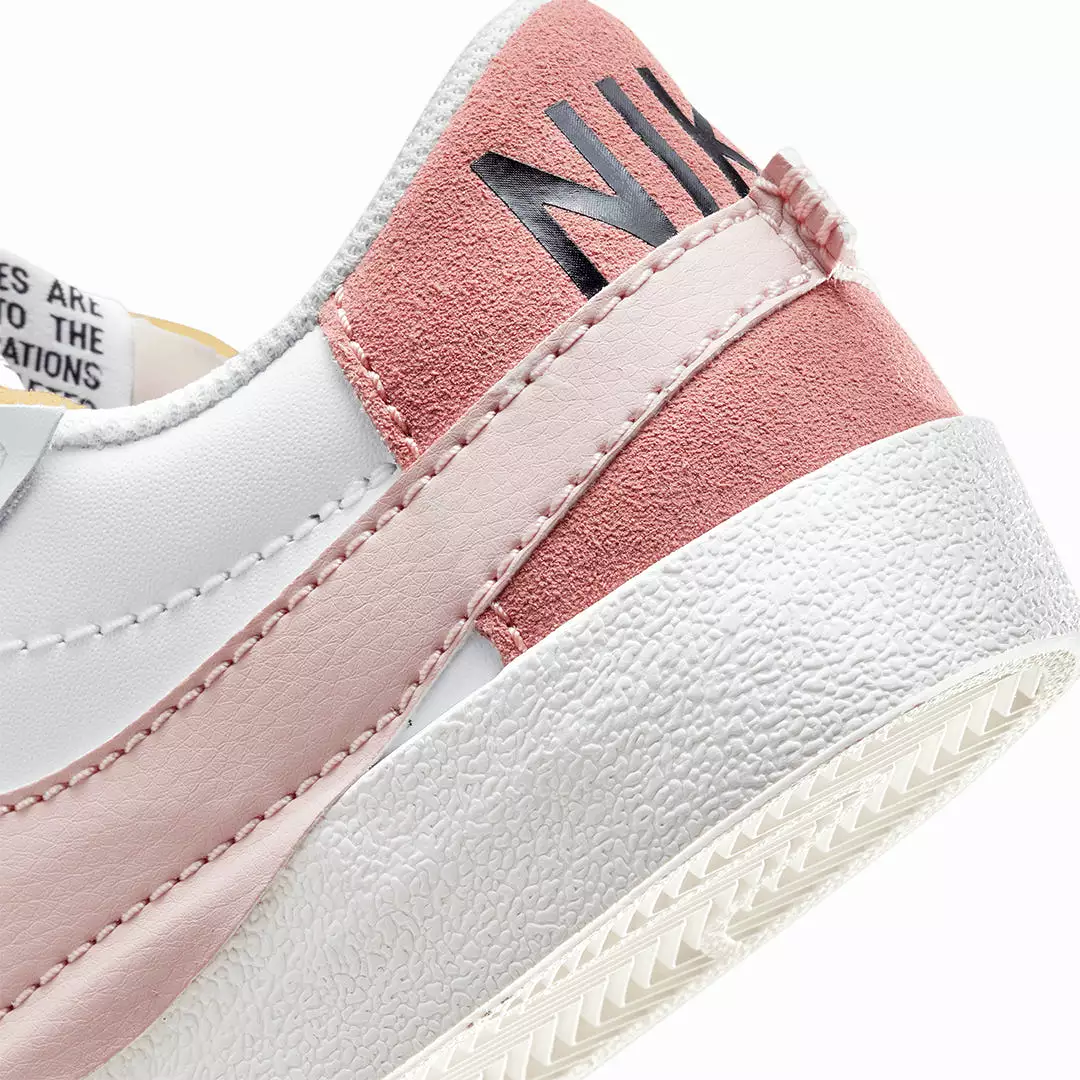 WMN'S BLAZER LOW '77 JUMBO 'WHITE/PINK OXFORD-ROSE WHISPER-WHITE'