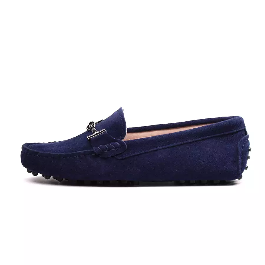 Women MIYAGINA Leather Flats Moccasins Loafers Driving Shoes