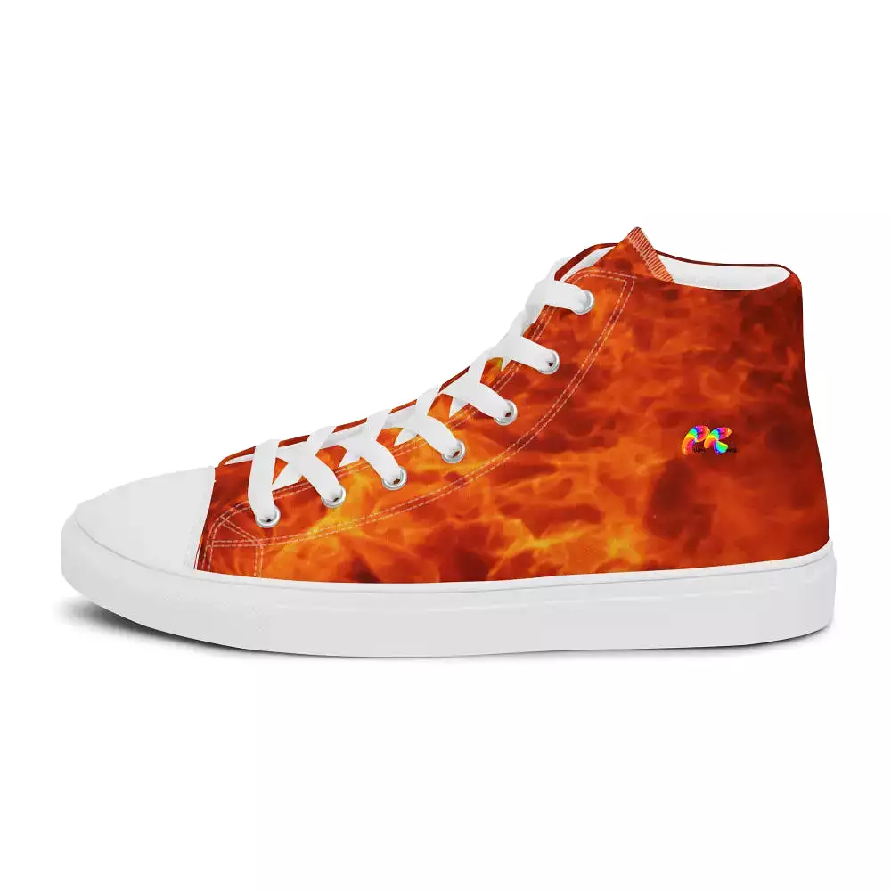 Women’s Fire High Top Canvas Shoes