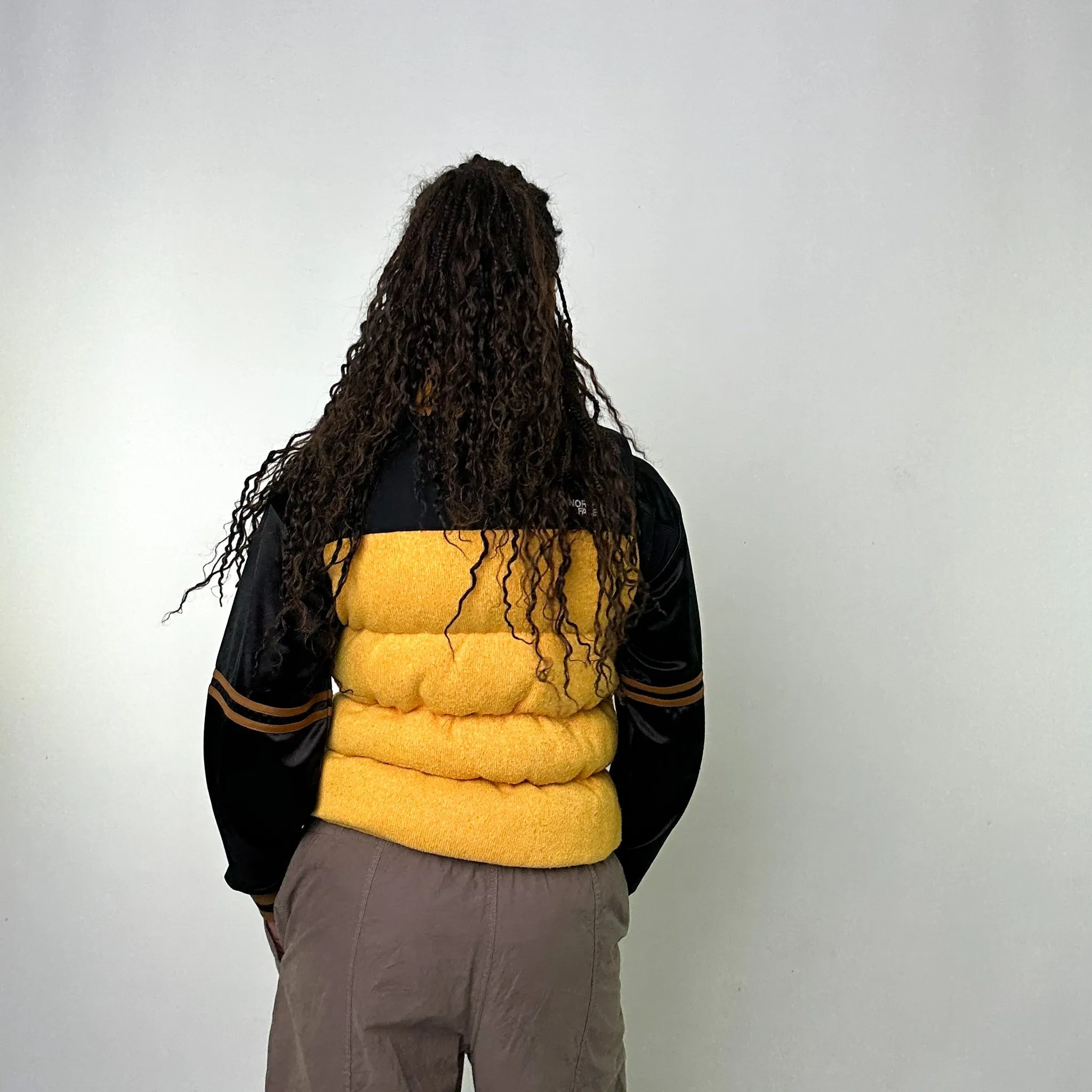 Yellow 90s The North Face 700 Series Puffer Jacket Coat Gilet (XS)