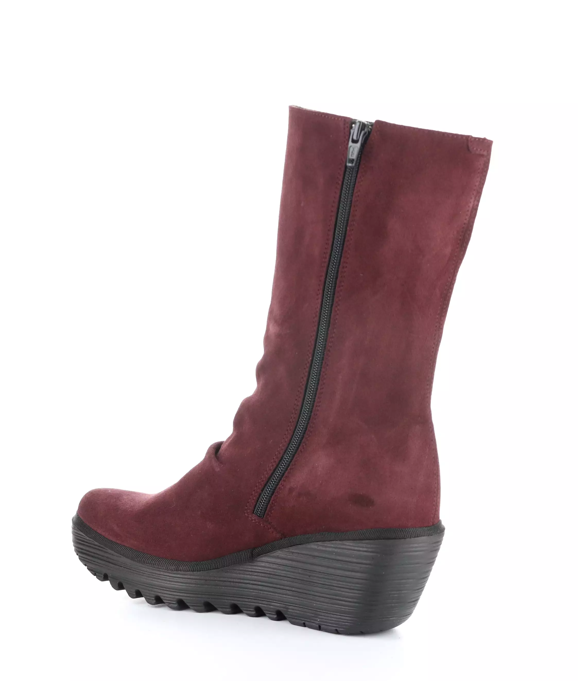 YEMY408FLY 002 WINE Round Toe Boots