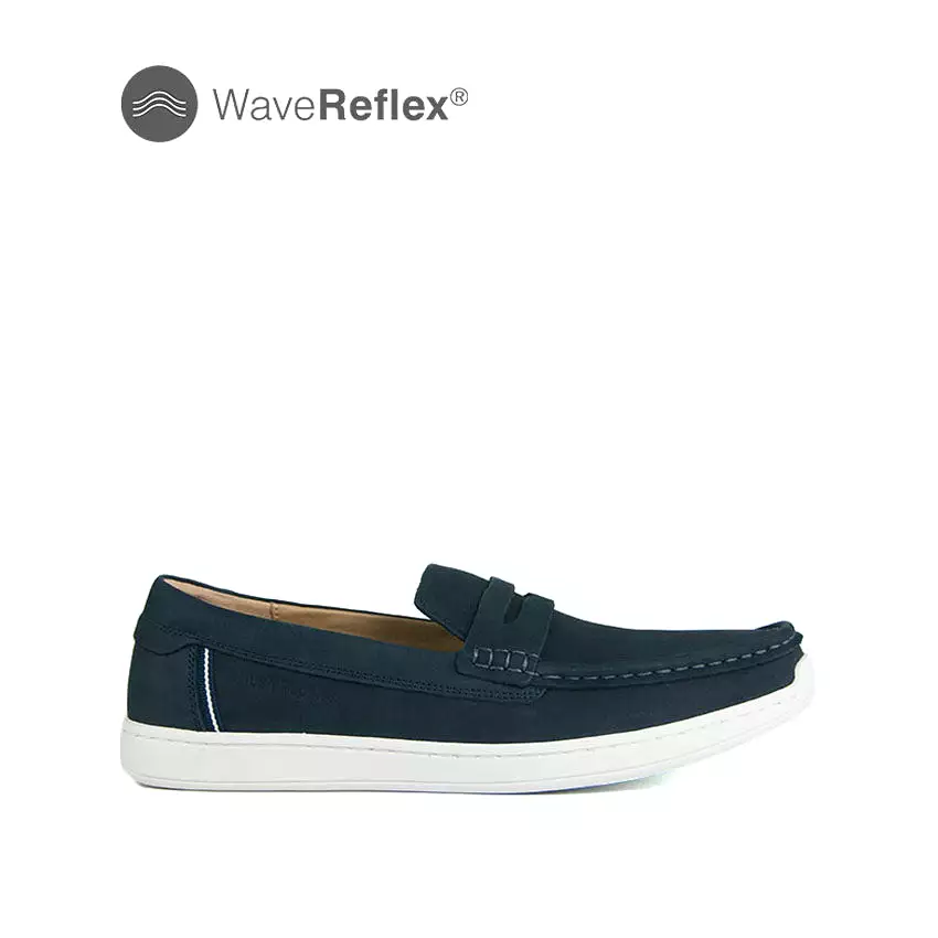 Yves Penny Men's Shoes - Navy Nubuck