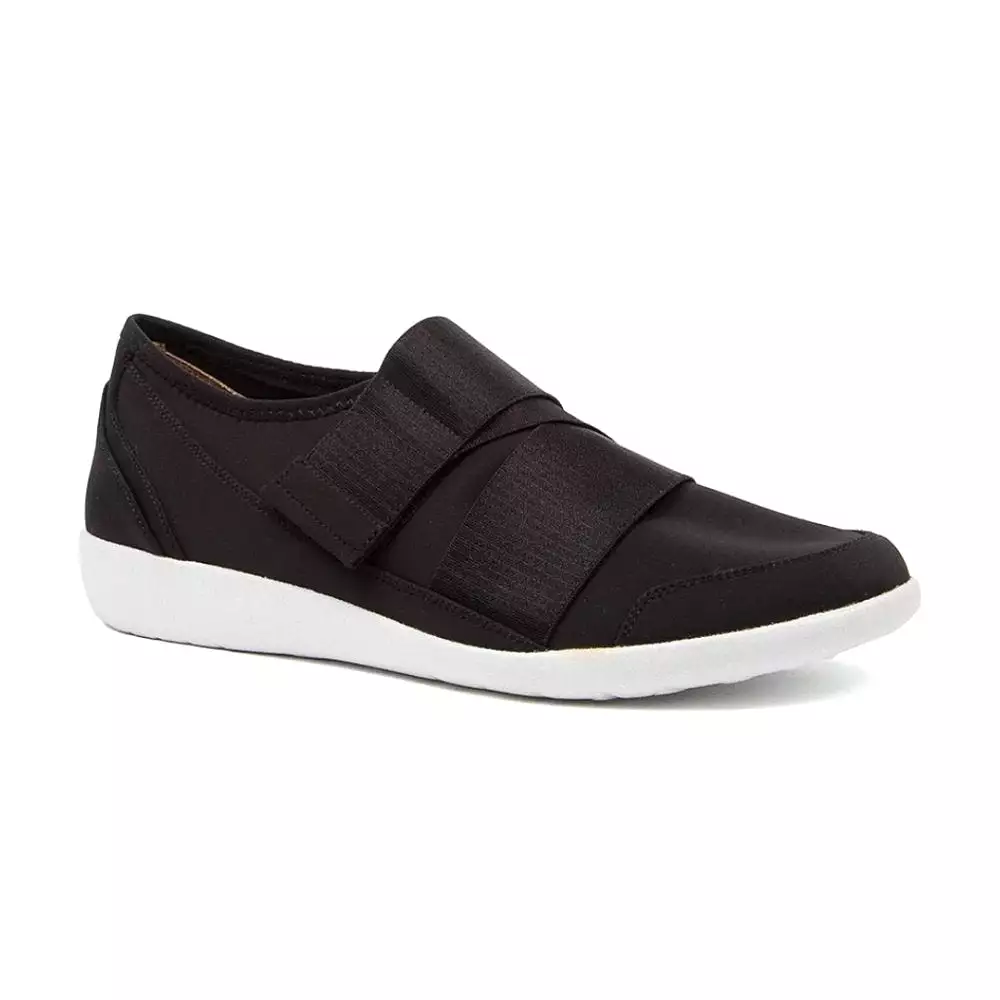 Ziera Shoes Women's Urban Comfort Shoe - Black/White Sole